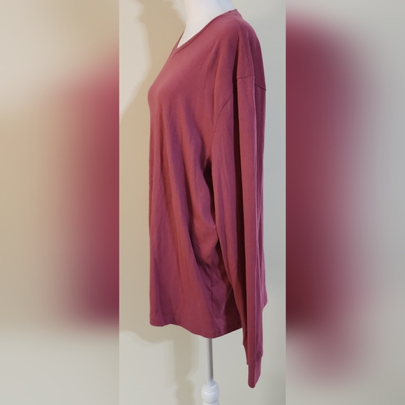 J Crew Light Plum Long Sleeve T-Shirt Size XL - Picture 3 of 6